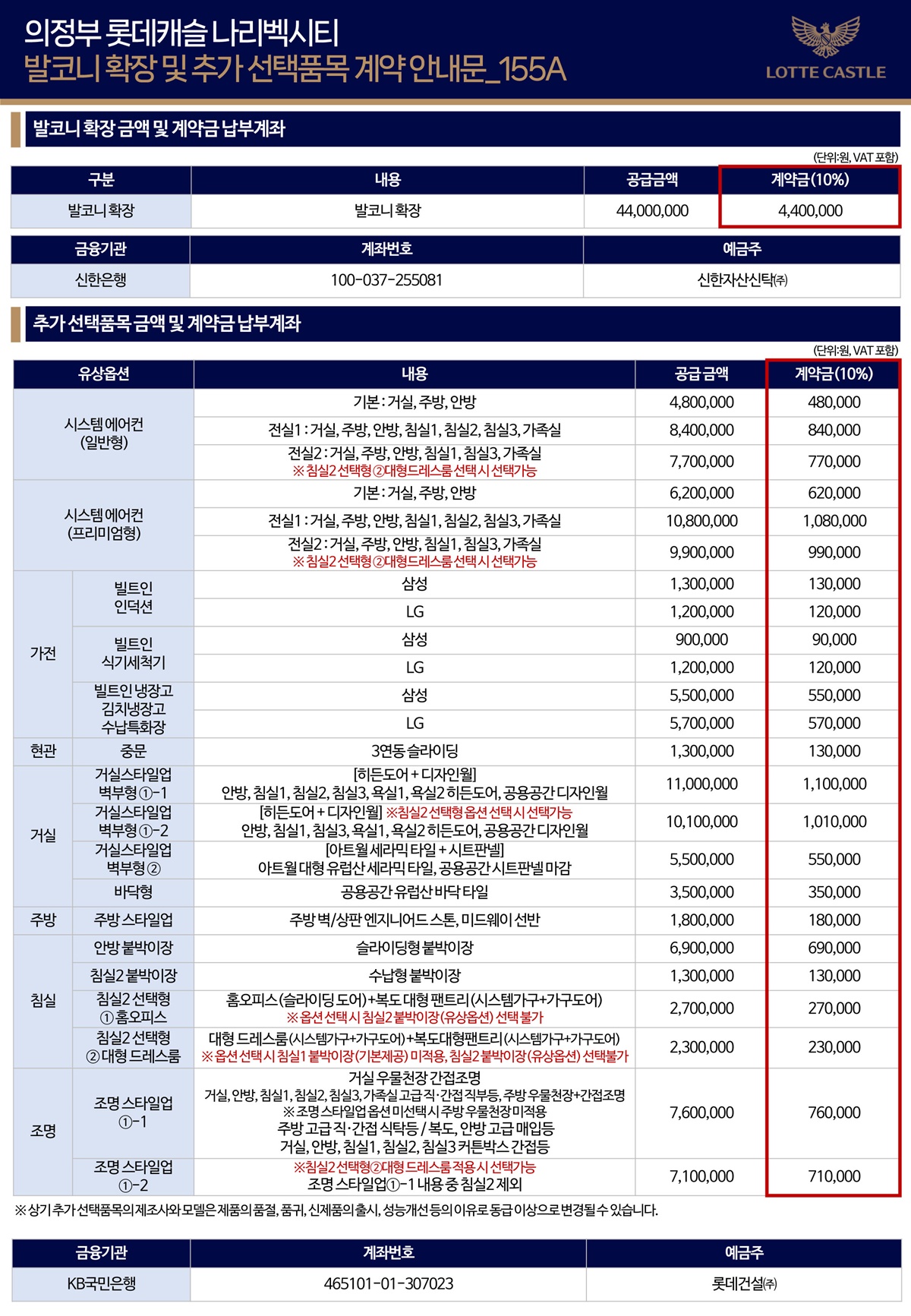 의정부 롯데캐슬008옵션계약안내문 1
